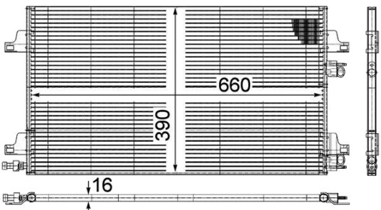 Kondensator MAHLE ORIGINAL AC 366 000P