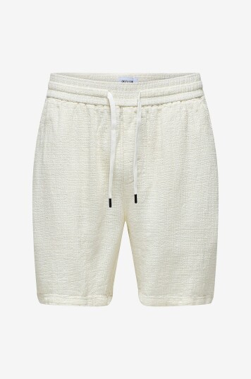 Only & Sons Shorts onsTel Linen Latham 0257 Shorts Hvit