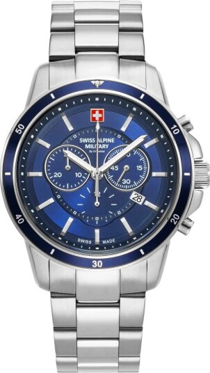 Swiss Alpine Military Herreklokke 7089.9135 Douglas Blå/Stål Ø44 mm