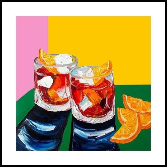 Negronis No1 Plakat Plakat / 100x100cm