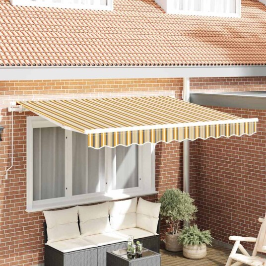  Erstatningsstoff for markise for 2.5x2 m ramme med flerfarget stripe