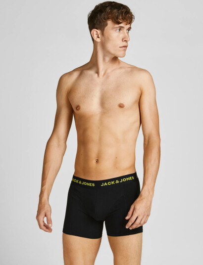 Jack & Jones Jacblack Friday Trunks 5 Pack Box Ln Black M