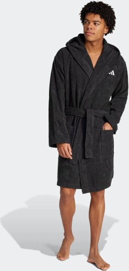 Adidas Sportswear Bathrobe Hooded Black XS