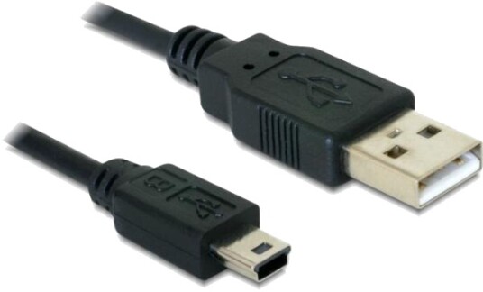 Delock USB-kabel USB til mini-USB type B 1 m Delock USB-kabel USB til mini-USB type B 1 m