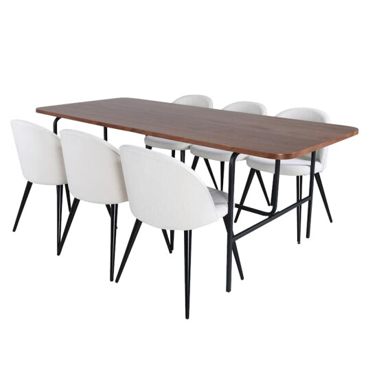Venture Home Spisegruppe Venture Home Chicago med 6 Valentina Stoler GR22150