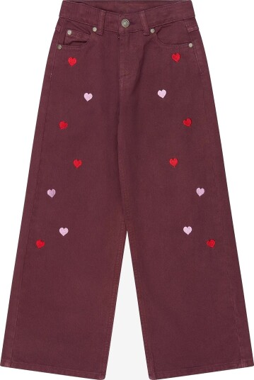 The New Tnvalentine Wide Fit Jeans - BURGUNDY EMB TN - 5