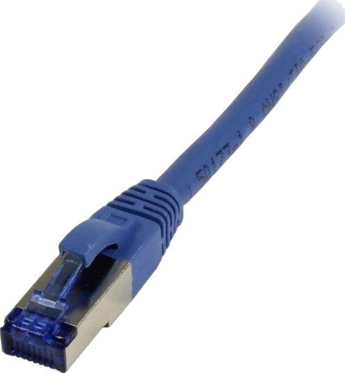 SYNERGY Patchkabel RJ45, CAT6A 500Mhz, 5m, blau, S-STP(S/FTP), TPE(Superflex), AWG26, Synergy 21