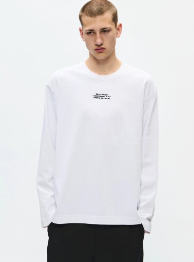 WOOD WOOD Wwryan Ls Tee 25490 White L