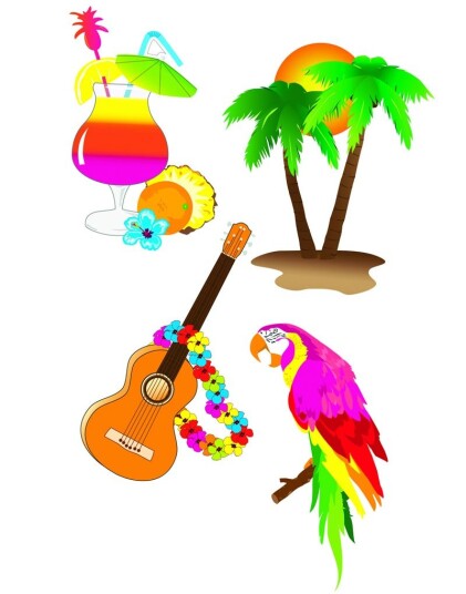 Boland Party Partners Hawaii Dekorasjoner