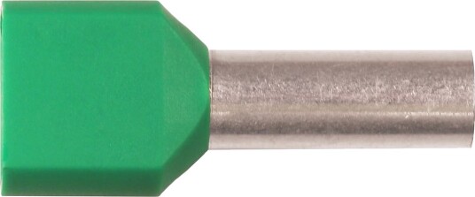 Elitech Endehylse Isolert Dobbel 16mm2 18mm Grønn 10 stk