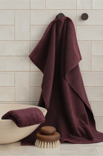 Ellos Home Håndkle Elise 50x70 cm Rød Ellos Home Håndkle Elise 50x70 cm Rød
