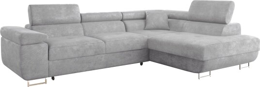 Gabina 4 seters sovesofa med sjeselong   grå