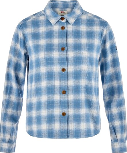 Fjellreven Övik Boxy Flannel Shirt W Eggshell dawn Blue XL