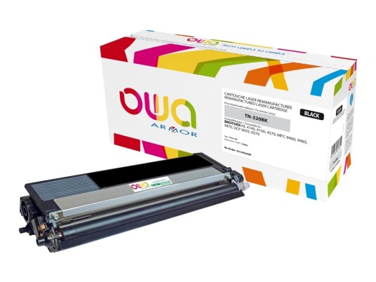 Owa - Svart - Kompatibel - Tonerpatron Alternativ For: Brother Tn320bk - For Brother Dcp-9055 Dcp-9270 Hl-4140 Hl-4150 Hl-4570 Mfc-9460 Mfc-9465 Mfc-9970