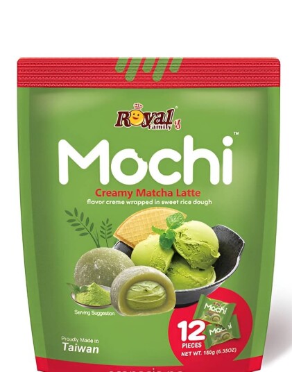 Royal Family Mochi Creamy Matcha Latte Mochi med Matchasmak 180 gram Taiwan