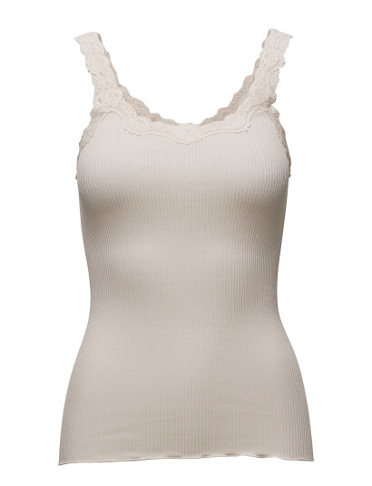 Rosemunde Rwbabette Silk Sl Deep Back Lace To - Cream - XS Rosemunde Rwbabette Silk Sl Deep Back Lace To - Cream - XS