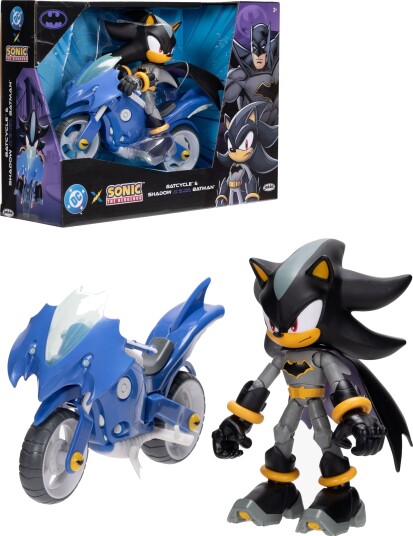 Sonic DC Comics Batcycle & Shadow Batman 12,5 cm