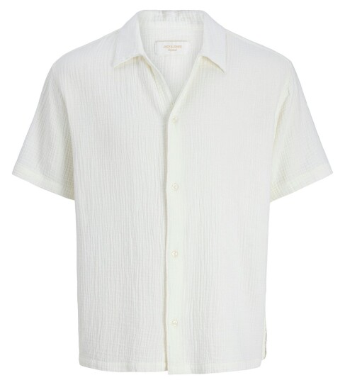 Jack & Jones Jornantucket Double Cloth Shirt Ss Jnr White 152