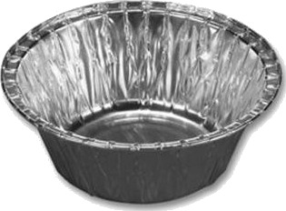 Alubakke 350 Ml Ø127 Rund 350/04,12 Pk X 100 Stk/Krt