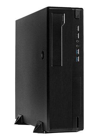 Inter-Tech IT-502 Mini-ITX Kabinett Svart med USB-Lyd