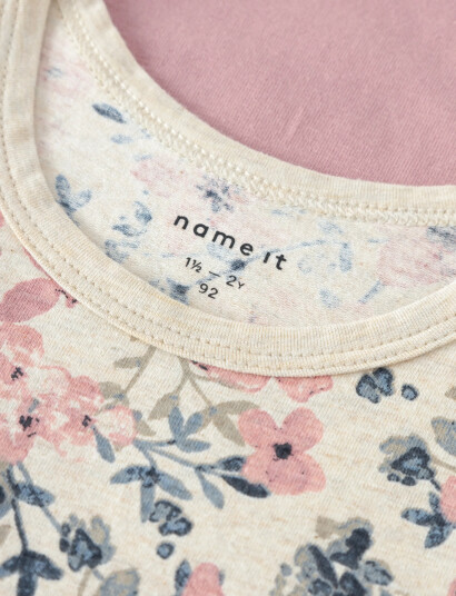 name it Nmftank Top 2P Nostalgia Flower Noos - Multi/patterned - 92