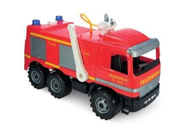Lena Giga Trucks Fire Truck Actros With Labels Brannbil Fire Truck 3 År Plast Sort Rød