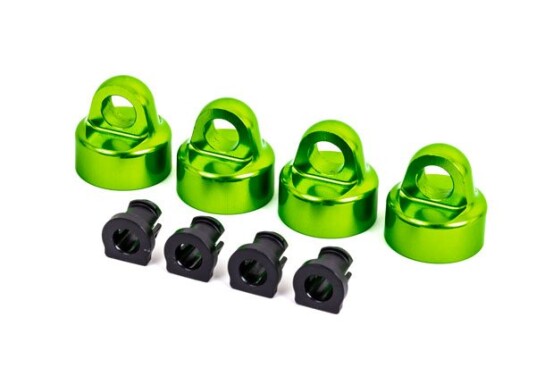 Traxxas 9664G Shock Caps Alu Green GTX 4 Traxxas 9664G Shock Caps Alu Green GTX 4