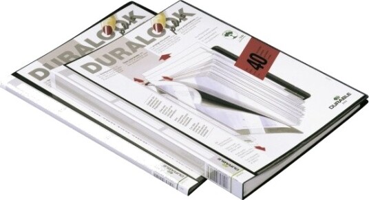 Durable Duralook Plus Sort Polypropylen Pp 40 Lommer A4 Durable Duralook Plus Sort Polypropylen Pp 40 Lommer A4