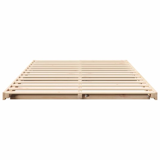  Gulvbedramme Brun 135 x 190 cm Heltre furu
