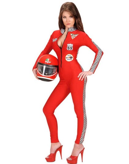 Widmann Miss Racer 69 Kostyme Strl M Widmann Miss Racer 69 Kostyme Strl M