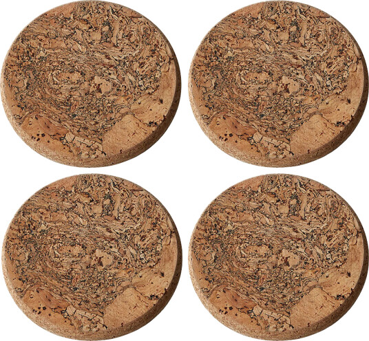 Formgatan Cork glassunderlag 4 pakning Natural