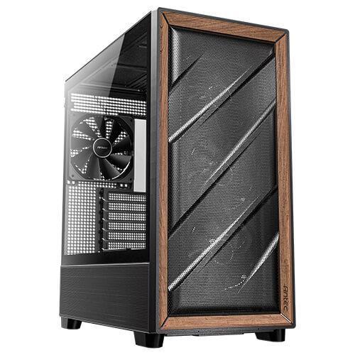 Antec FLUX Gaming Midi Tower Kabinett med Herdet Glass, ARGB og PWM Vifter Antec FLUX Gaming Midi Tower Kabinett med Herdet Glass, ARGB og PWM Vifter