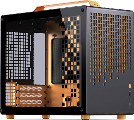 Jonsbo Z20 Minitower Kabinett Svart/Oransje med USB 3.2 Gen 2 Jonsbo Z20 Minitower Kabinett Svart/Oransje med USB 3.2 Gen 2