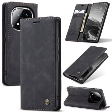 Caseme 013 Series Xiaomi Redmi Note 14 Pro 5G/14 Pro+ 5G/Poco X7 Lommebok deksel Svart