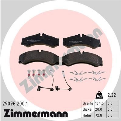 Bremseklosser ZIMMERMANN 29076.200.1