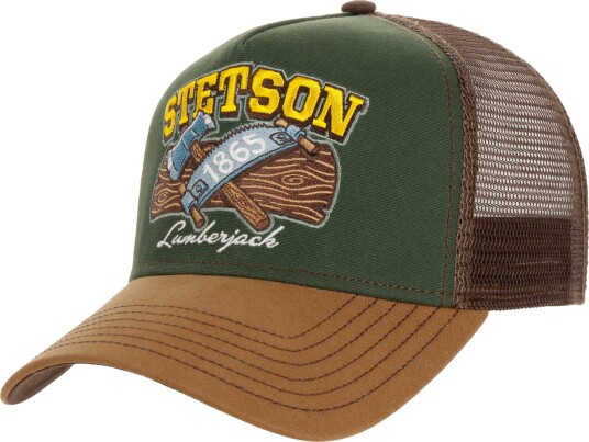 Stetson Men's Trucker Cap Lumberjack Brown/Green 56 60 cm Stetson Men's Trucker Cap Lumberjack Brown/Green 56 60 cm