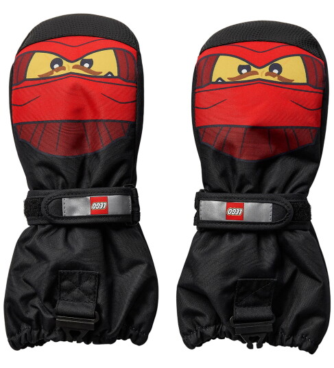 LEGO® Ninjago Votter LWAgan 805 Svart/Kai LEGO® Wear 11 12 år 146 152 Votter