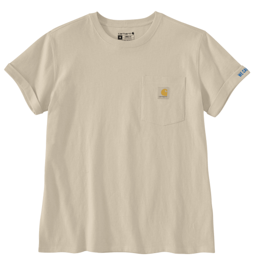 Carhartt Dearborn Loose Rosie T Shirt Women Oat Milk XL