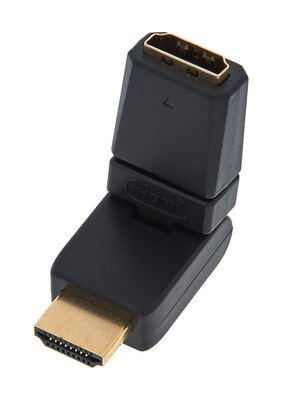 The Sssnake HDMI Adapter 360° Gullbelagt for 4K Strømkabler