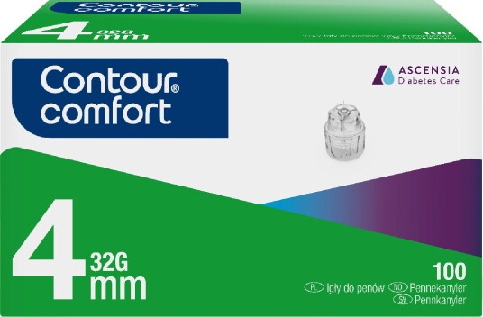 Contour Comfort pennekanyler 32G 4 mm 100 stk