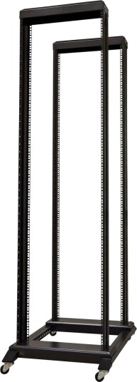 Deltaco 19-Dr6837 Frittstående Hylle 37U 150 Kg Svinghjul Sort