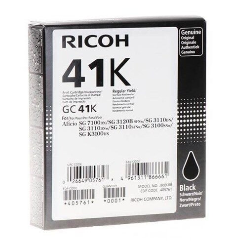 Ricoh Ink Cartridge GC 41K HY - Black - Blekkpatron Svart