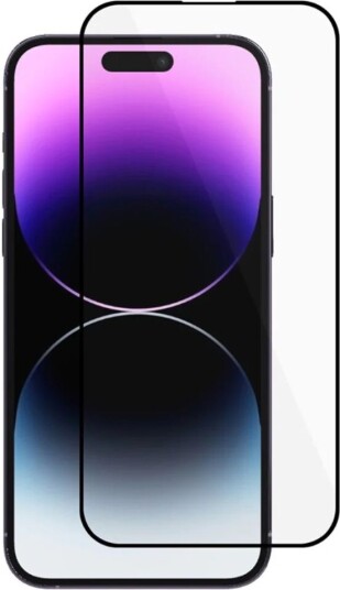 INCOVER iPhone 16 Full Fit Skjermbeskytter - Svart Kant