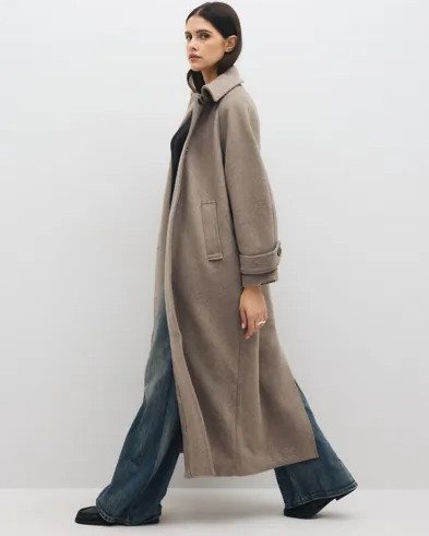 Neo Noir - Beige - Keaton Wool Coat