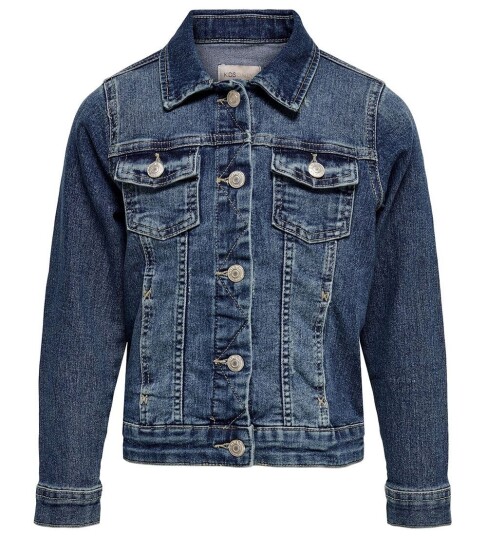 Kids Only Denim jakke konSara Med Blue Dnm Jacket Noos Blå