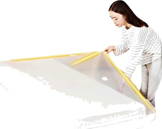 Store vakuumpakker for madrasser, klær, 220 x 100 cm vakuumforseglet madrasspose, oppbevaringspose for flytting/lagring av skummadrasser_xx