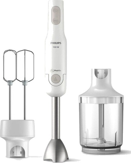 Philips Daily Collection ProMix Stavmikser 700 W med tilbehør Hvit HR2546/00 Philips Daily Collection ProMix Stavmikser 700 W med tilbehør Hvit HR2546/00