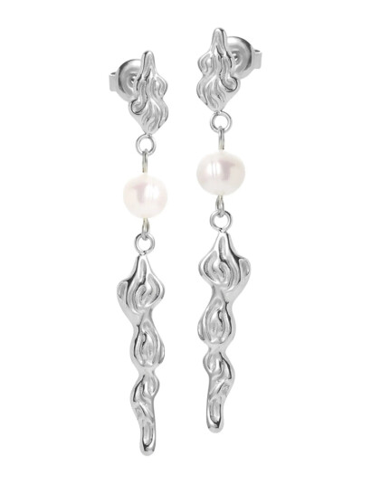 SISTIE Freja Earrings Steel Silver One Size