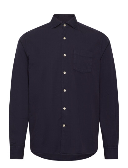 Oscar Jacobson Reg Fit Wide Spread C Gd Twill - Navy - L