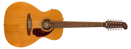Fender Villager 12-String Aged NaturalWalnut FbTortoise Pg